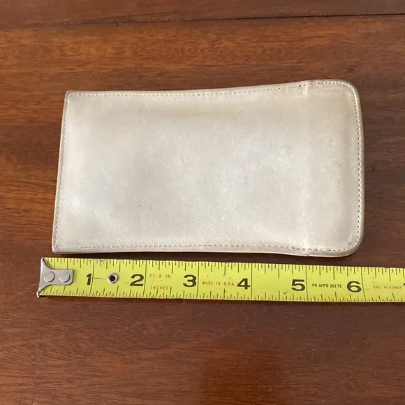 Vintage Coach Bone Leather Glass Case Rare - can be used by a man or a woman